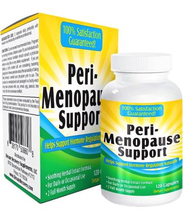 2-Month Perimenopause Support Supplement (All-in-1) Herbal Extract Relief Formula with 12 Active Ingredients - Peri-Menopause Supplements for Women - Easy to Swallow - 120 Capsules