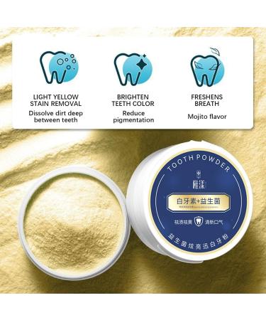 Miyanxi Tooth Powder - Effective Teeth Whitening & Brightening Powder | Removes Coffee & Smoking Stains (1PC) - Buy Online on GoSupps.com