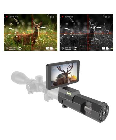 BESTSIGHT Night Vision Scope,DIY Night Vision(1080p Day and Night),Quick Release,Video&Photo with 10w 850nm Infrared Illuminator,View 300m in Night,for 38-44mm Eyepiece Scope(Optic Sight) with 32G TF