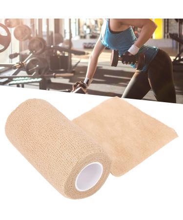 Self Adherent Bandage Wrap - Brown Flexible Cohesive Tape for Sports | Breathable Non Woven Roll for Sprains (10cm x 4.5m) - International Shipping Available - Buy Online on GoSupps.com