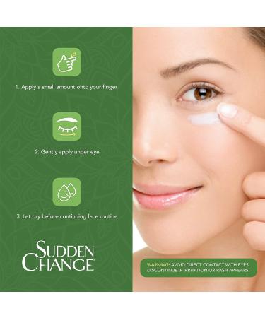 Sudden Change Dark Circle Treatment - Under Eye Masks for Dark Circles & Puffiness - Hyaluronic Acid Eye Cream for Aging Skin - 0.5 Oz - Buy Online on GoSupps.com