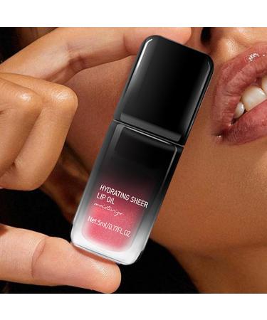 Color Changing Lip Oil Moisturizing Lip Balm Shiny Long Lasting Lip Color 5ml with Nourishing Restorative Properties for Date Party 2 - Buy Online on GoSupps.com
