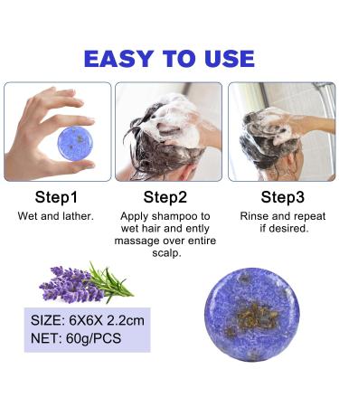 Natural Shampoo Bar for Gray Hair - Organic Conditioner Bars for Men & Women (2PCS - Buy Online on GoSupps.com