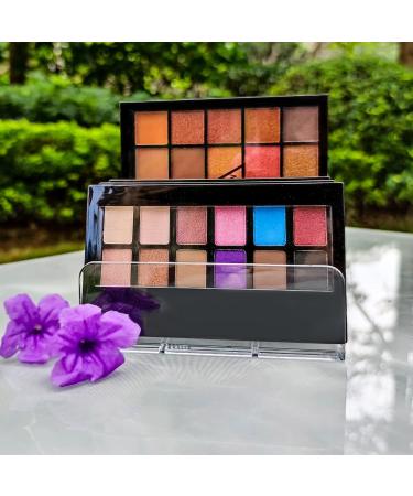 Acrylic Clear Eyeshadow Palette Organizer - 7 Sections - Makeup Organizer for Bathroom Countertops and Vanities - Buy Online on GoSupps.com