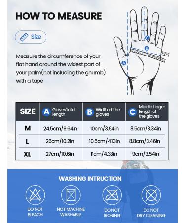 UJUJIA Winter Gloves | Unisex Snow Gloves with Touchscreen Fingers | Fleece Lining | 3M Thinsulate | Medium - Buy Online on GoSupps.com