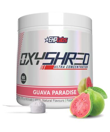 EHPlabs OxyShred Thermogenic Pre Workout Powder & Shredding Supplement - Clinically Proven Pre Workout Powder with L Glutamine & Acetyl L Carnitine Energy Boost Drink - Guava Paradise 60 Servings