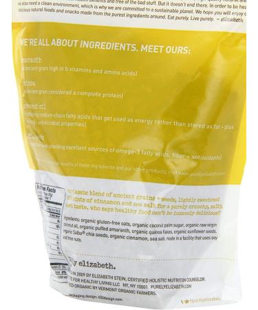 Purely elizabeth Ancient Grain Granola Cereal Original 12-Ounce (Pack of 3) - Buy Online on GoSupps.com
