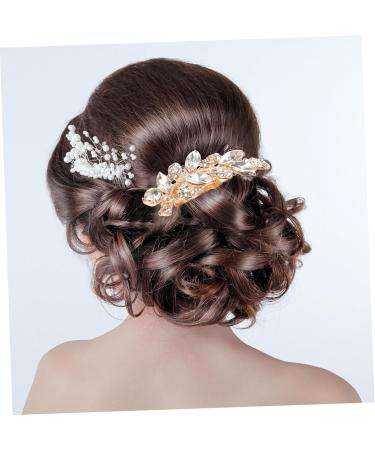 HAPINARY leaf wedding hair comb women's hair side comb hair accessories headpiece for bride hair comb hair Hair up Clip issue card bride small Japanese and Korean headgear - Buy Online on GoSupps.com