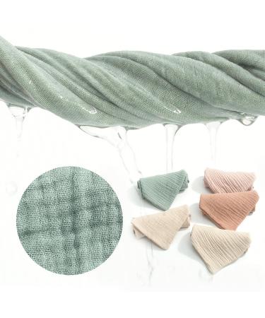 10-Piece Baby Muslin Washcloth & Towel Set - Soft 100% Cotton Reusable for Newborns | 23x23cm Face & Bath Towels - Buy Online on GoSupps.com