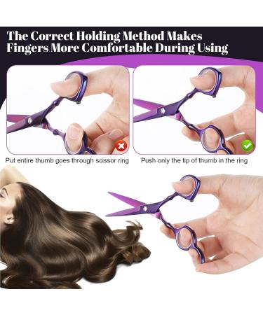 Professional 6.7 Inch Hairdresser Scissors Set - Sharp Stainless Steel Hair Cutting Shears with Protective Cover for Beginners & Pet Grooming - Buy Online on GoSupps.com