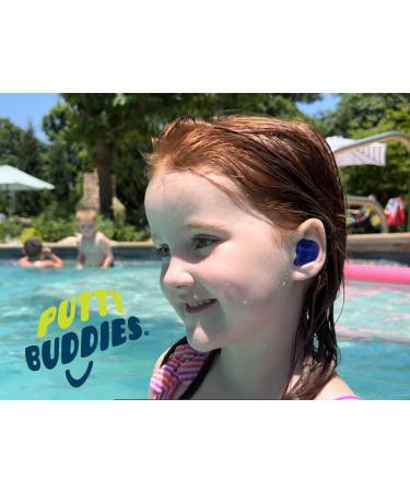 Putty Buddies Original Swimming Earplugs - 3-Pair Pack in Purple/Teal/Magenta - Soft, Comfortable Ear Plugs for Kids - Water Block Technology - Buy Online on GoSupps.com
