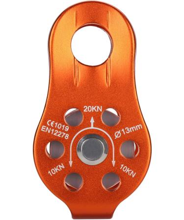 NAXEN 20kN Micro Pulley Climbing Pulley Aluminum Pulley Orange - Buy Online on GoSupps.com