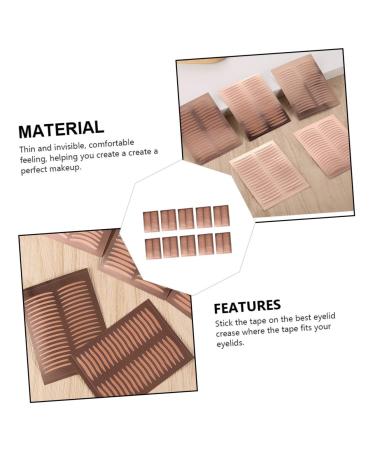 Balacoo 25 Sheets Double Eyelid Sticker Makeup Tape Double Eyelid Tape Female Eyelid Makeup Sticker Girl - Buy Online on GoSupps.com