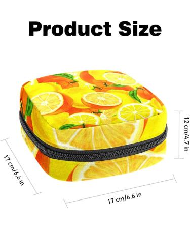Buy Anna Cowper Yellow Lemon Bandage Storage Bag | Portable Menstrual Cup & Tampon Holder for Women & Teens - Multicolored 1 Piece - Buy Online on GoSupps.com