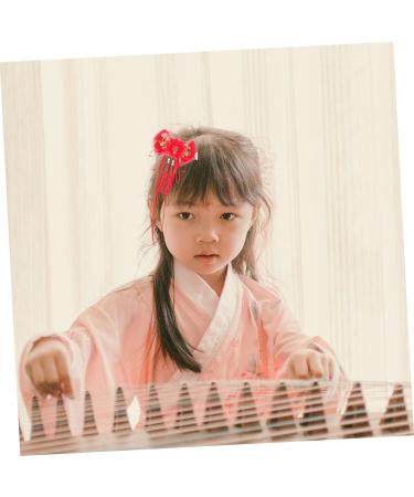 Beaupretty tassel hair accessories chinese new year hair accessories chinese hair clip Asia Chinese style festival hair clips Hanfu hairpin girl Metal temperament red hair clips - Buy Online on GoSupps.com