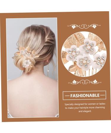 MERRYHAPY 1 Set Leaves and Flowers Hair Comb Bridal Headpiece Hair Comb Clips Hair Accessories for Women Flower Hair Clips for Women Hair Comb for Flower Headpieces for Women - Buy Online on GoSupps.com