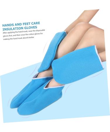 Ensemble De Couvre-pieds Et Mains Pour Bain De Cire 1 De Moufles 1 De Chaussettes Pour Soins Spa Et P dicure La Paraffine - Buy Online on GoSupps.com