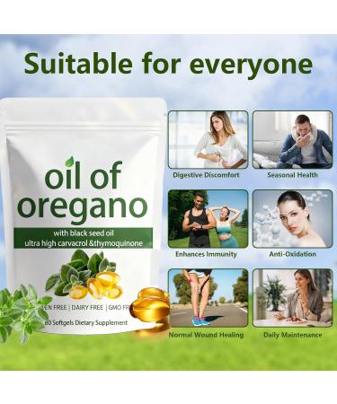 SAPURAIS Fortifyx Oil of Oregano with Black Seed Oil Retains High Concentrations of Carvacrol & Thymoquinone 2-in-1 Formulation Non-GMO 180 Softgels - Buy Online on GoSupps.com