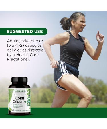 Emerald Labs Coral Calcium Plus - Strong Bones & Healthier Joints - 60 Veg Caps - Buy Online on GoSupps.com