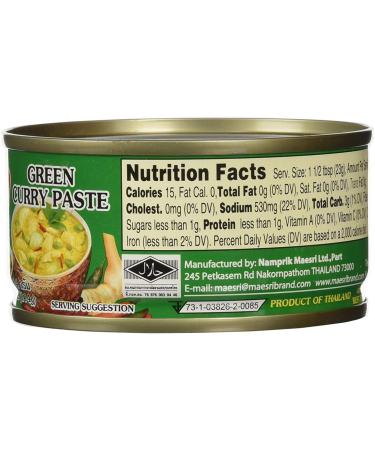 Maesri Thai Green Curry Paste (Pack of 1) - Buy Online on GoSupps.com