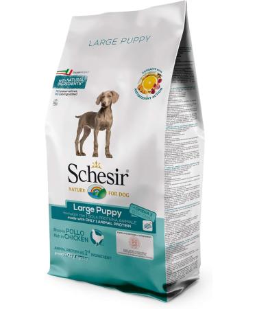 Schesir Large Puppy Food Chicken Flavor Croquettes - 12 kg Bag Format - Buy Online on GoSupps.com