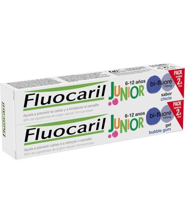Buy Junior Toothpaste Gel for Ages 6-12 - 2x75ml - Fluoride-Free & Fun Bubble Flavor - International Shipping Available - Buy Online on GoSupps.com