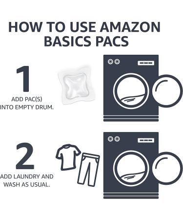 Amazon Basics Laundry Detergent Pacs - Free & Clear - 120 Count - Hypoallergenic - Fragrance and Dye Free - Buy Online on GoSupps.com