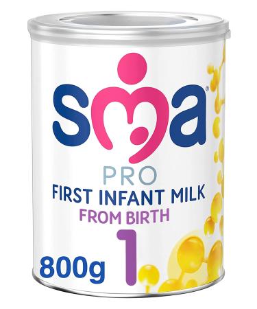 SMA PRO First Infant Baby Milk Powder Formula - From Birth | 800g (Pack of 1) 800 g (Pack of 1)