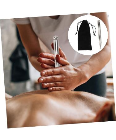 Healeved Acupuncture Pen - Stainless Steel Self-Massage Bar & Trigger Point Device for Thai Massage & Face Care - Buy Online on GoSupps.com
