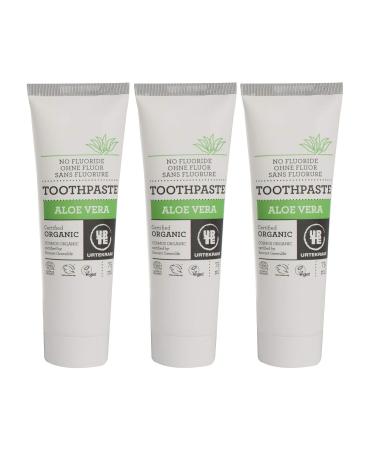 Urtekram Aloe Vera Toothpaste - 3 x 75 ml | Natural Fluoride-Free International Shipping - Buy Online on GoSupps.com