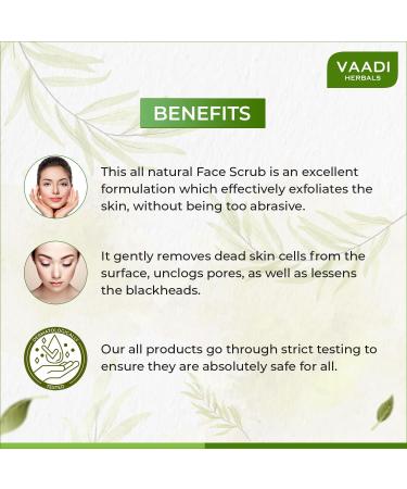 Vaadi Herbals Face & Body Scrub with Walnut & Apricot - 110g x 2 | Natural Exfoliating Scrub for Glowing Skin - Buy Online on GoSupps.com