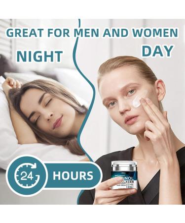 Retinol Collagen Cream for Face with Hyaluronic Acid Anti Aging Moisturiser Cream with Collagen Retinol Face Cream to Reduce Wrinkles & Spots Day & Night Use 50ml - Buy Online on GoSupps.com