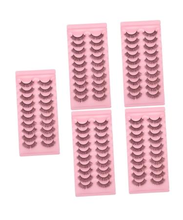 FOMIYES 50 Pairs False Eyelashes Eyelash False Lashes Wispy Fake Lashes Women Natural Eyelashes Makeup False Eyelashes Fake Eyelashes Imitation Makeup Tools Miss European and American