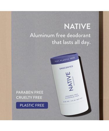 Natural Plastic-Free Deodorant with Baking Soda | Aluminum-Free for Women and Men | Coconut Oil, Shea Butter, Probiotics | Unscented - Buy Online on GoSupps.com