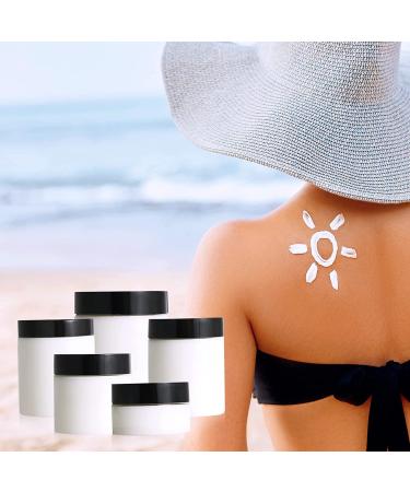 50 Pack 8 oz Clear Plastic Cosmetic Jars with Lids - Ideal for Slime, Lotion, Makeup, and Travel Storage - Buy Online on GoSupps.com