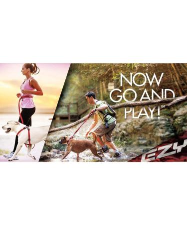 Ezydog Jogging Leash for Small & Medium Dogs - Reflective Elastic 210cm Bungee Jogging Leash - Perfect for Runners - Bubblegum Color - Buy Online on GoSupps.com