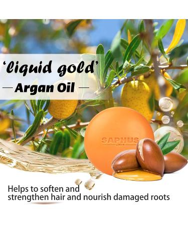 Argan Oil Shampoo and Conditioner Bar - Vegan, Eco-Friendly, Zero Waste, for Curly & Damaged Hair - Citrus & Orange Scent - Buy Online on GoSupps.com