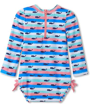 Hatley Baby Girls Rash Guard Set Nautical Whales 12-18 Months - Cute and Protective Swimwear for Your Little One - Buy Online on GoSupps.com