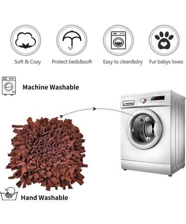 IEUMLER Sniffing Carpet Training Mat for Dogs & Cats - 45x45cm Brown | Sniffing Ceiling Feed Mat for Pet Smell Training - Buy Online on GoSupps.com