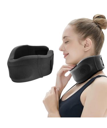 Toatelu neck support break from the neck for neck pain and support neck bandage neck stretcher stable for relieving the cervical spine pressure (black m)
