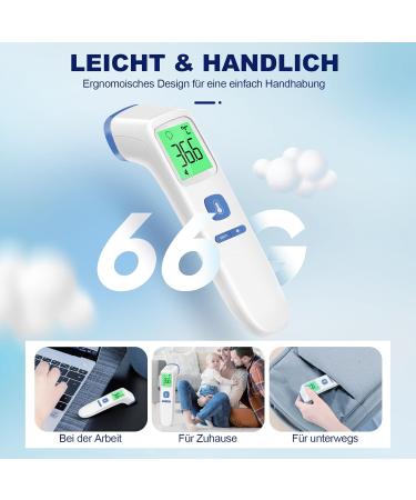 Buy Contactless Infrared Thermometer - Accurate Digital Fever Thermometer for Babies & Adults with Fever Alarm LCD Display & 35 Memory - Fast Shipping Worldwide - Buy Online on GoSupps.com
