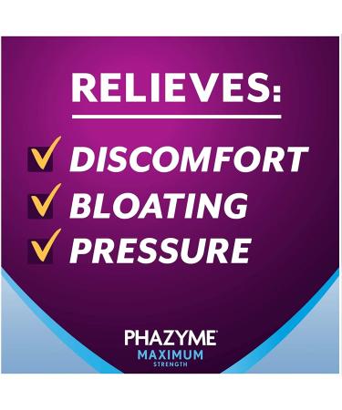 Phazyme Maximum Strength Gas & Acid Relief - Fast-Acting Cherry Flavor - 24 Chews (Packaging May Vary) - Buy Online on GoSupps.com