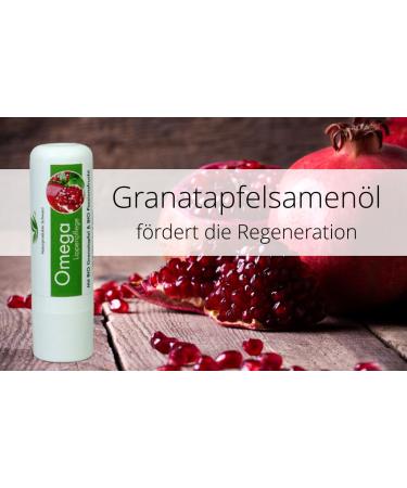 Naturprodukte Schwarz Omega Lip Care - Organic Pomegranate & Passion Fruit | Vegan Mineral Oil-Free | 4.8g - Buy Online on GoSupps.com