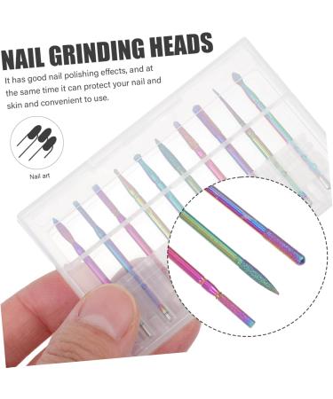 FRCOLOR 1 Set Nail Polisher Manicure Bits Cuticle Remover Bits Nail Polishing Drills Manicure Head Handpiece File Nail Drill Bit Accessory Alloy Tungsten Steel Clean Russia medium As Shown - Buy Online on GoSupps.com