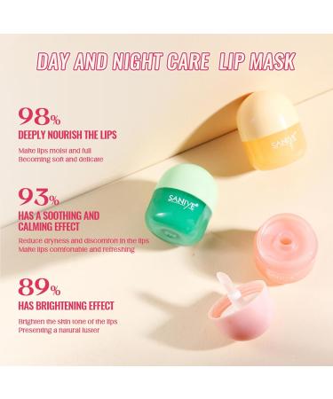 3 Pack Hydrating & Nourishing Sleeping Mask with Hyaluronic Acid Moisturizer for Dry Cracked Lips Day & Night Repairing Lip Balm Reduce Chapping Plump - Buy Online on GoSupps.com