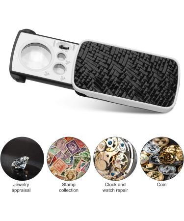 JARLINK 2 Pack LED Slide-Out Jewelers Loupe - 10X 20X 30X Illuminated Multi-Power Eye Loop Magnifier with UV Black Light - Ideal for Gems, Jewelry, Coins, Stamps - White & Black (2 Pack) - Buy Online on GoSupps.com
