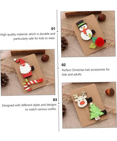 minkissy Snowman Hair Barrettes 24 Sets Christmas Suit Hairpin Girls Suit Hat for Girl Hair Clips Elk Santa Hair Barrettes Christmas Barrettes Xmas Hairpin Christmas Hair Grips - Buy Online on GoSupps.com