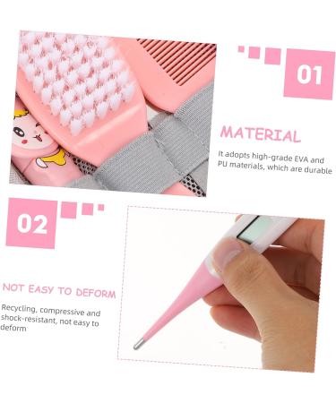 Baby Nursing Kit: Healeved 1 Set Babydoll Accessories for Health & Grooming - Pink Newborn Eva Care Nasal Aspirator & Pedicure Tool - 12.5X4X2.3CM - Buy Online on GoSupps.com