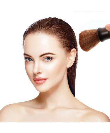 DOITOOL Powder Neck Duster Soft Lotus Wood Brush Fiber Duster Brush Cleansing Man Barber Neck Duster - Buy Online on GoSupps.com