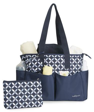 Baby Boom Ivy 4-Piece Tote Diaper Bag Set - Navy | Stylish & Functional Baby Bag Set - Buy Online on GoSupps.com